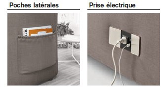  focus gamme popup accessoires poches latérales prise