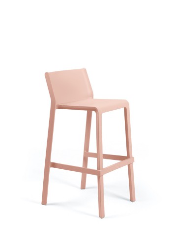 Triss bistrot tabouret d'extérieur haut rose
