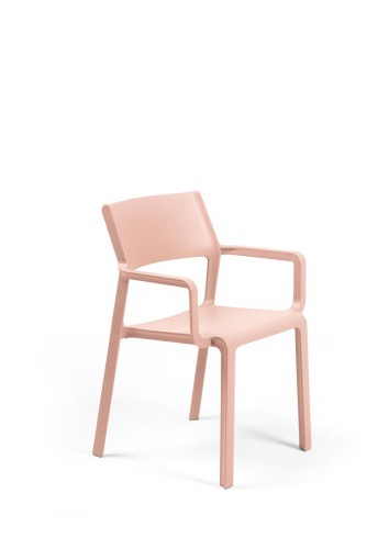 Triss chaise extérieur avec accoudoirs rose