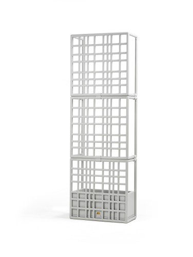 SABORA 3 photo cloison modulaire extérieure haute gris clair