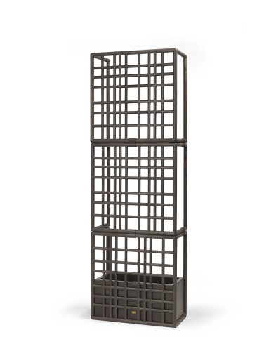 SABORA 3 photo cloison modulaire extérieure haute marron