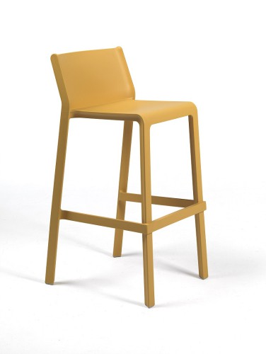 Triss bistrot tabouret d'extérieur haut jaune