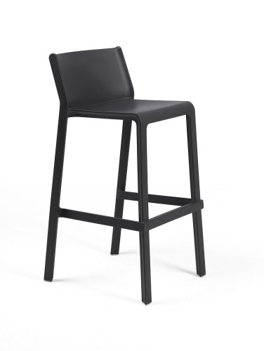 Triss bistrot tabouret d'extérieur haut noir