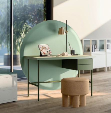 photo-fanny-bureau-vert-bleu-ambiance teletravail