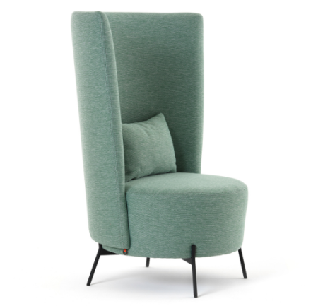photo cote fauteuil bolero vert dossier haut
