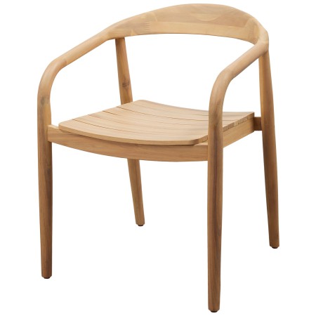 chaise BORA en bois d'acacia pour extérieur angle