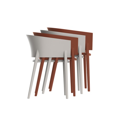 VONDOM photo chaise AFRICA BRAZILE empilable 