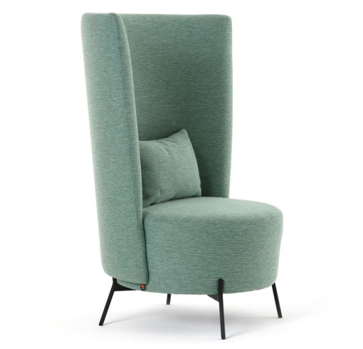 photo cote fauteuil bolero vert dossier haut