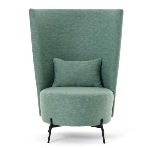 photo face fauteuil bolero vert dossier haut