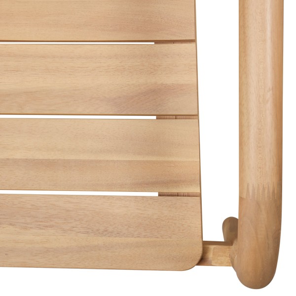 Coloris chaise BORA en bois d'acacia pour extérieur