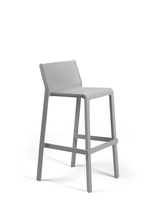 Triss bistrot tabouret d'extérieur haut gris
