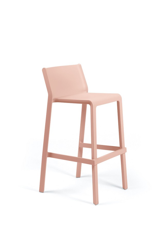 Triss bistrot tabouret d'extérieur haut rose