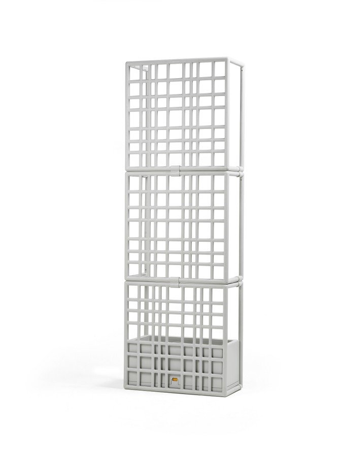 SABORA 3 photo cloison modulaire extérieure haute gris clair