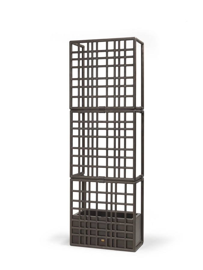 SABORA 3 photo cloison modulaire extérieure haute marron