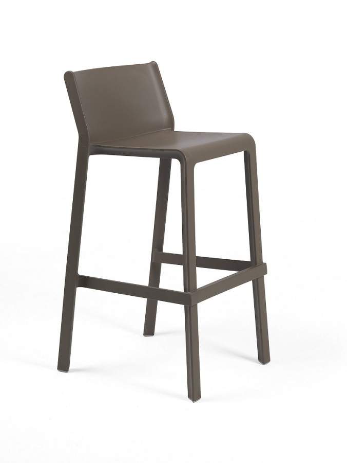 Triss bistrot tabouret d'extérieur haut marron
